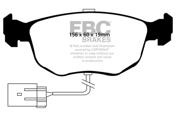 EBC Brakes UD762 Ultimax  Brake Pads Fits 98-99 Contour
