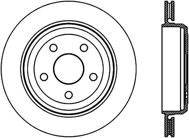 StopTech 126.58007SR Sport Slotted Disc Brake Rotor