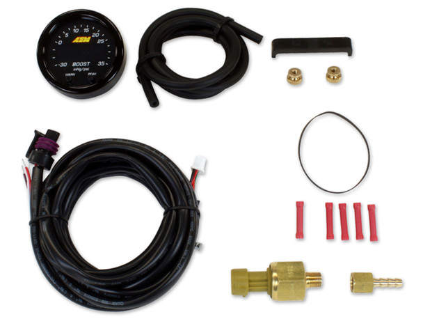 AEM X-Series Boost Pressure -30inHg 60psi Gauge Kit (30-0308)