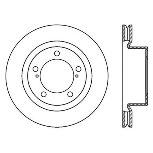 StopTech 126.44162SR Sport Slotted Disc Brake Rotor Fits Land Cruiser LX570