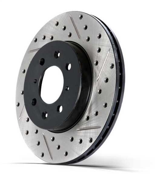 StopTech 227.65071L Select Sport Cross-Drilled And Slotted Disc Brake Rotor