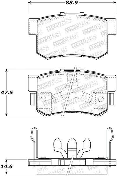 StopTech 308.10860 StopTech Street Brake Pads