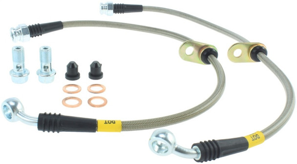 StopTech 950.40500 Stainless Steel Braided Brake Hose Kit Fits Civic Integra