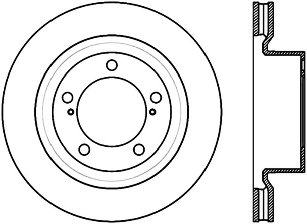 StopTech 126.44156CSL Sport Cryo-Treated Slotted Disc Brake Rotor