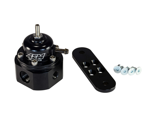 AEM Universal Black Adjustable Fuel Pressure Regulator (25-302BK)