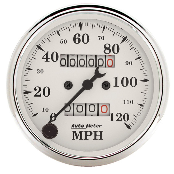 AutoMeter 1693 Old Tyme White Mechanical Speedometer