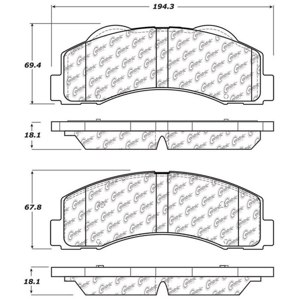 StopTech 308.14140 StopTech Street Brake Pads
