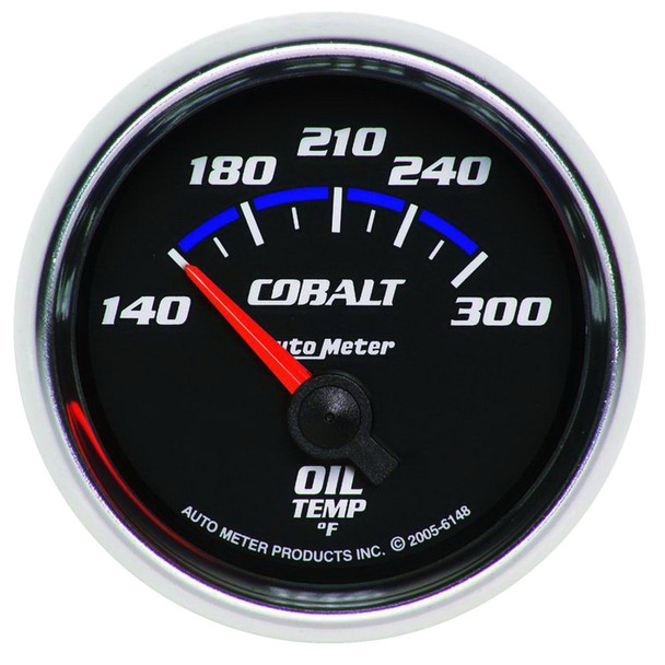 AutoMeter 6148 Cobalt Electric Oil Temperature Gauge
