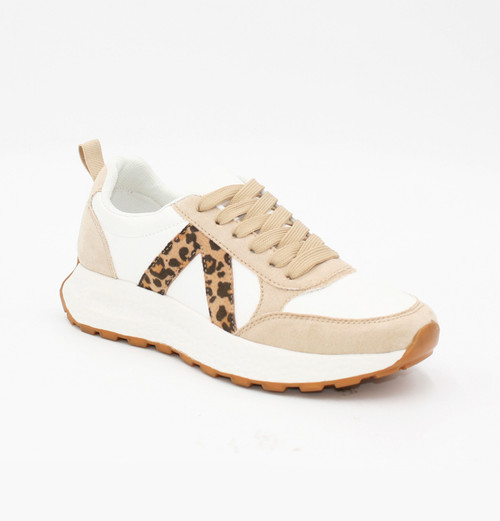 Ladies Leopard Detail Chunky Sole Trainers Ladies Leopard Detail Chunky Sole Trainers