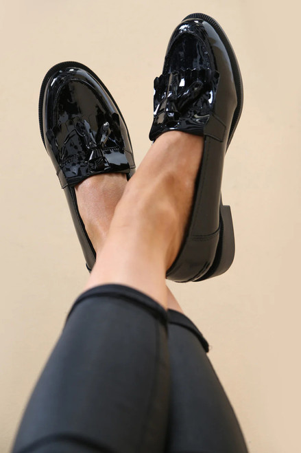 Black Patent Loafers
