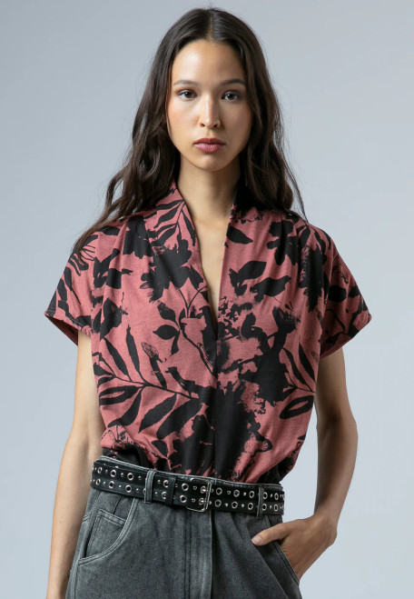 LIBBY TOP BURNT ORANGE