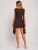CAPE SLEEVE RUCHED MINI DRESS