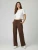 Brown Wide Leg Joggers