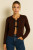 Brown Tie Front Cardigan