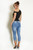 Low Rise Denim Capri Pants