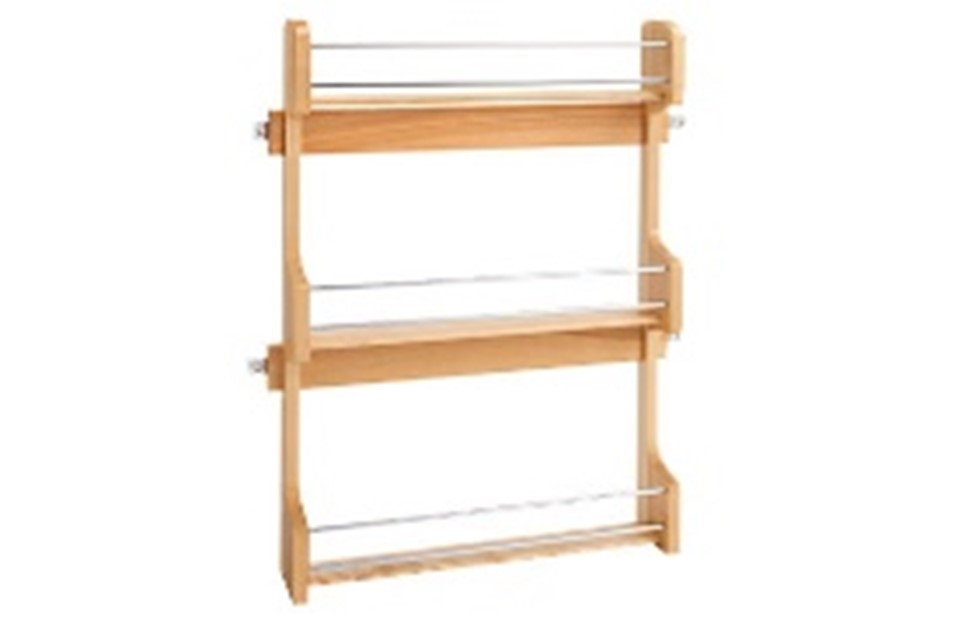 Natural Wood Spice Rack