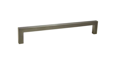 Modern Square Pull Satin Nickel 192mm CC- 061