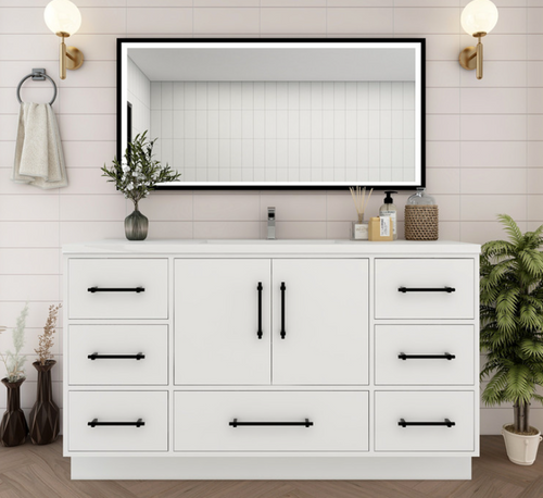 Victoria 60" Freestanding Single Sink Bathroom Vanity- 059