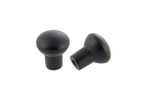 17mm Knob Matte Black- 061