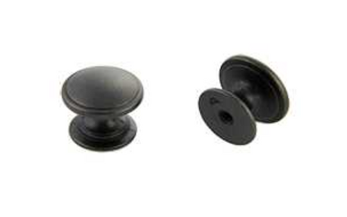 Circular Knob Weathered Black 32mm- 061