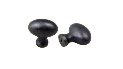 Football Knob 41mm Weathered Black- 061