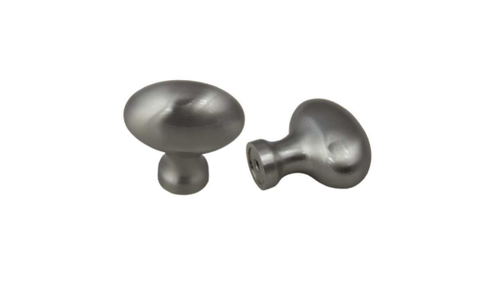 Football Knob 41mm Satin Nickel- 061