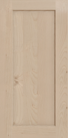 Classic Flair Beveled Unfinished Birch Shaker- Sample Door