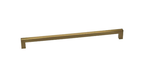 Modern Square Appliance Pull Gold Brushed 18"- 061