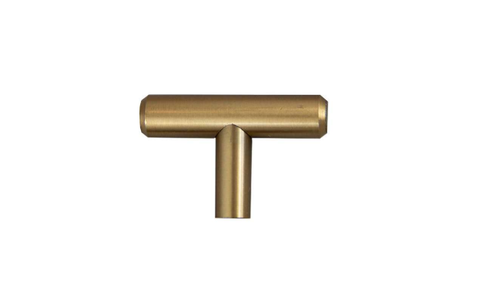 Bar Pull Knob Gold Brushed 2"- 061
