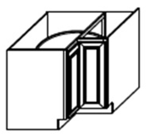 Corner Cabinet- Maple Oak Lineage Shaker-- 002007FRL