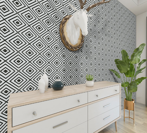 Zaria Modena Matte Decorative Encaustic Tile 8x8- 029
