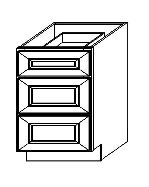 Base Cabinet 3 Drawer-- 013012FDE