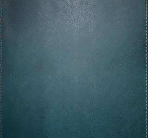 Leather Grain Wall Panel with Stitches - Teal #508