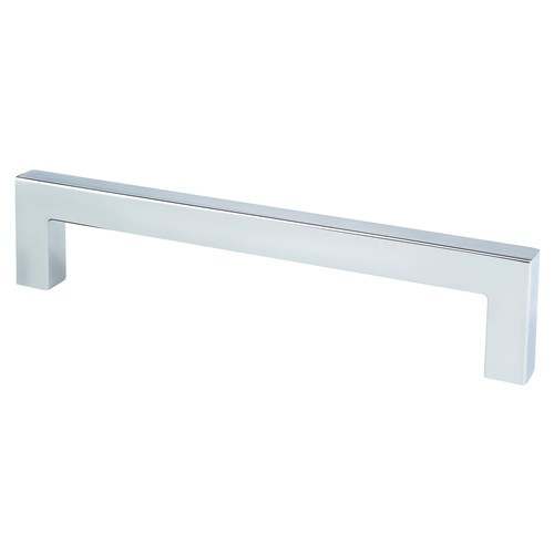 Contemporary 128mm CC Polished Chrome Square Pull