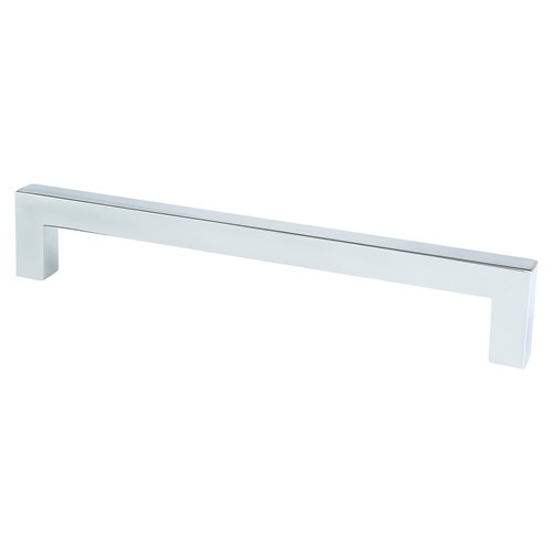 Contemporary 160mm CC Polished Chrome Square Pull