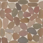 Waterbrook Jumbo Sliced Pebble Mosaic Brown 12"x12" sht- 001