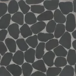 Waterbrook Jumbo Sliced Pebble Mosaic Super Black 12"x12" sht- 001
