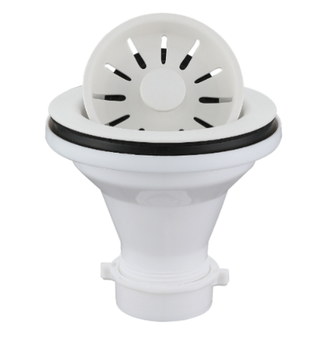 Basket Strainer For Quartz Sinks – White 3-1/2"- 032