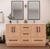 Victoria 60" Freestanding Double Sink Bathroom Vanity- 059