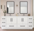 Victoria 84" Freestanding Double Sink Bathroom Vanity- 059
