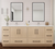 Victoria 84" Freestanding Double Sink Bathroom Vanity- 059