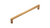 Modern Square Appliance Pull Gold Brushed 8"- 061
