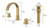Waterfall Two-Handle 8" Gold Brushed Bathroom Sink Faucet- 048