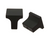 1" Square Knob Matte Black- 061