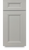 Corner Cabinet- L. Gray Double Shaker-- 009004FA