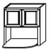 Wall Cabinet- White Mocha-- 014007FVC