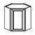 Wall Diagonal Cabinets- 002007FRL