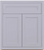 Sink Base 2 Fake Drawer 2 Door- 012003IFR