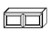 Wall Cabinet- Beveled Blue Shaker-- 003027FCF-V1