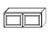 Wall Cabinet- Light Gray Shaker-- 004003FCF-V2